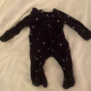 Newborn button up footie from carters